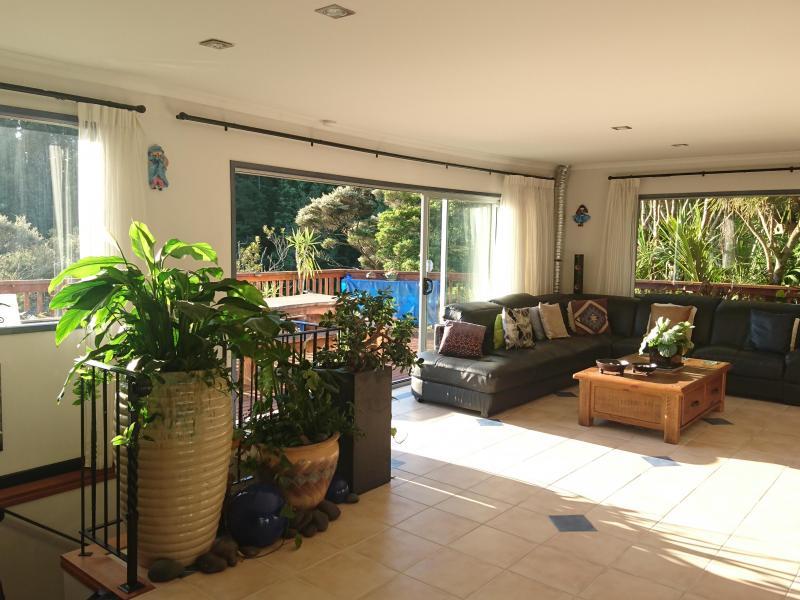 Relaxing lounge with large outdoor area