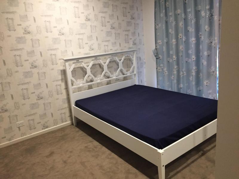 Desk will be near the bed