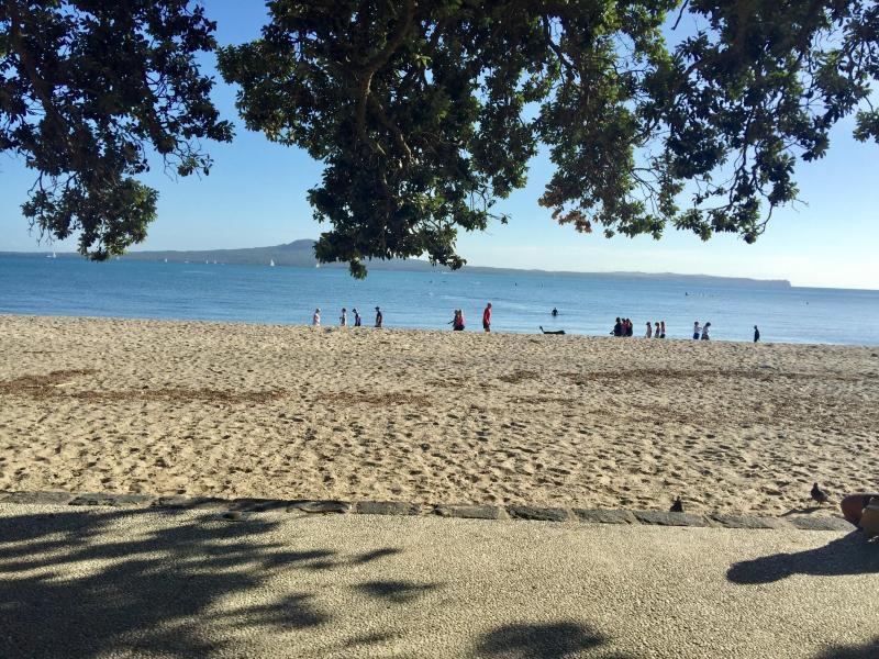 Beach front 5minutes walk from our home.